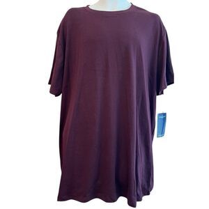 Straight Faded NY Mens XXLT XXL Tall Short Sleeve T Shirt NWT Plumb Maroon